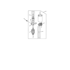 Gear & Starter Diagram and Parts List for  Cub Cadet Lawn Tractor